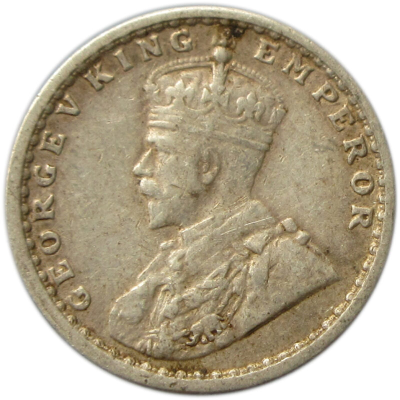 1913 Two Annas King George V Bombay Mint - Image 2