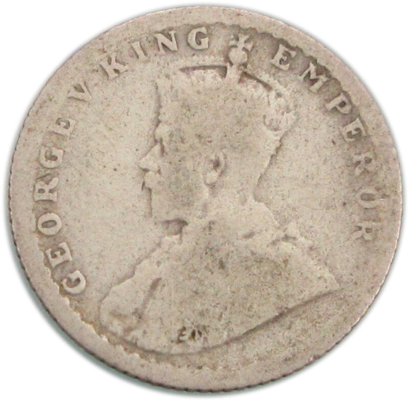 1919 1/4 Rupee King George V Calcutta Mint - Image 2