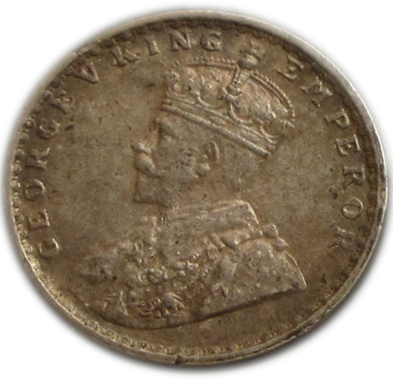 1912 Two Annas King George V Calcutta Mint AUNC - Image 2