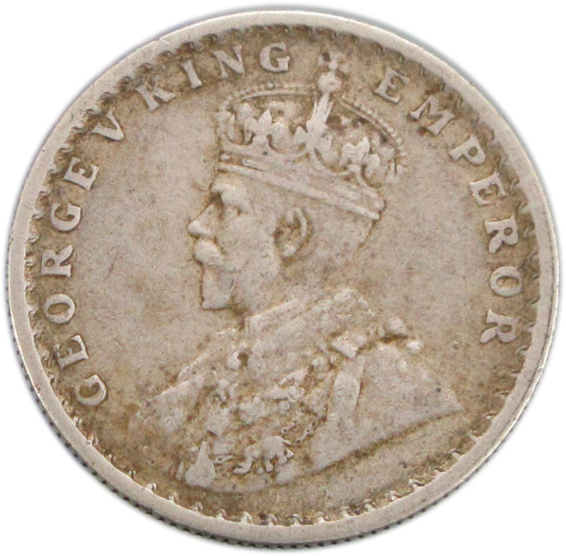 1934 Half Rupee King George V Calcutta Mint - Image 2