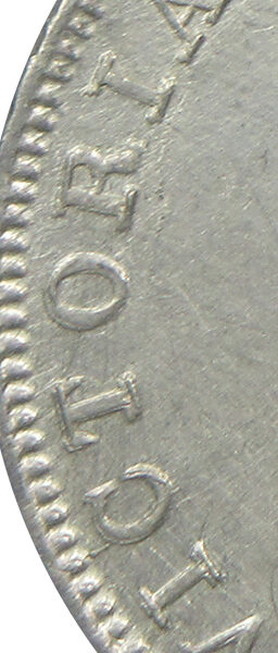 1862 2/0 Dots One Rupee Queen Victoria Bombay Mint Dotted Series GK 287
