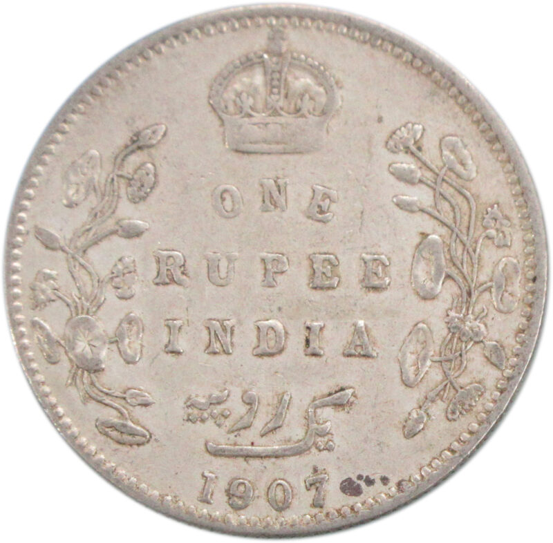 1907 One Rupee King Edward VII Bombay Mint