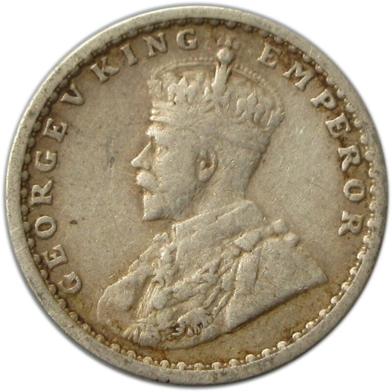 1913 Two Annas King George V Bombay Mint - Image 2