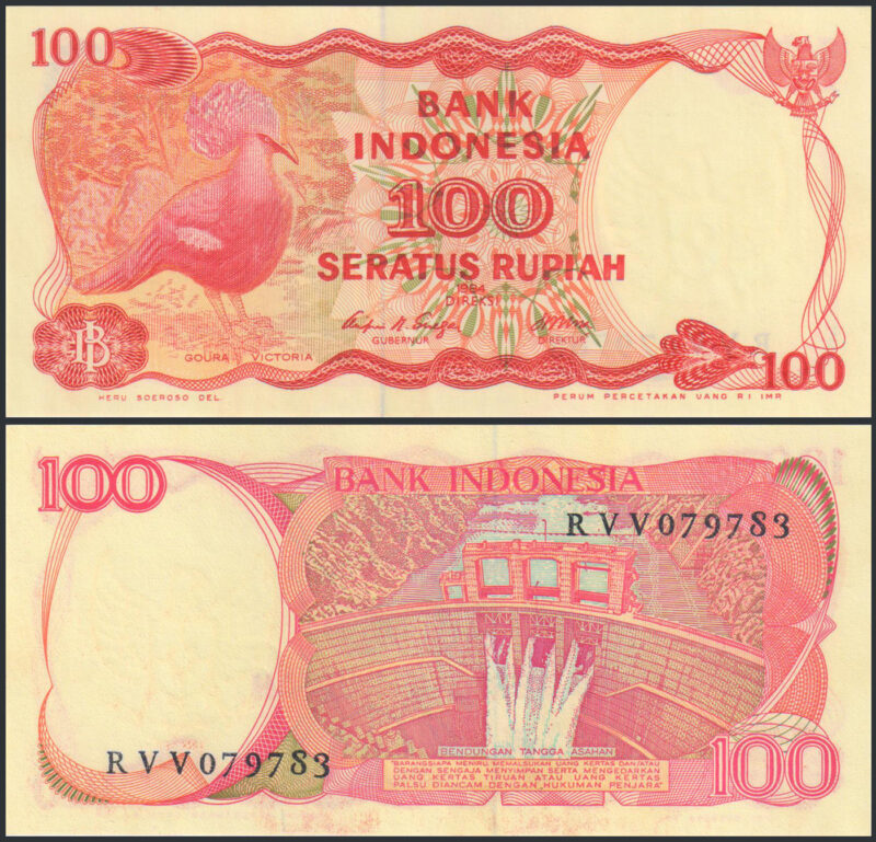 Indonesia 100 Rupiah Bank Indonesia 1984