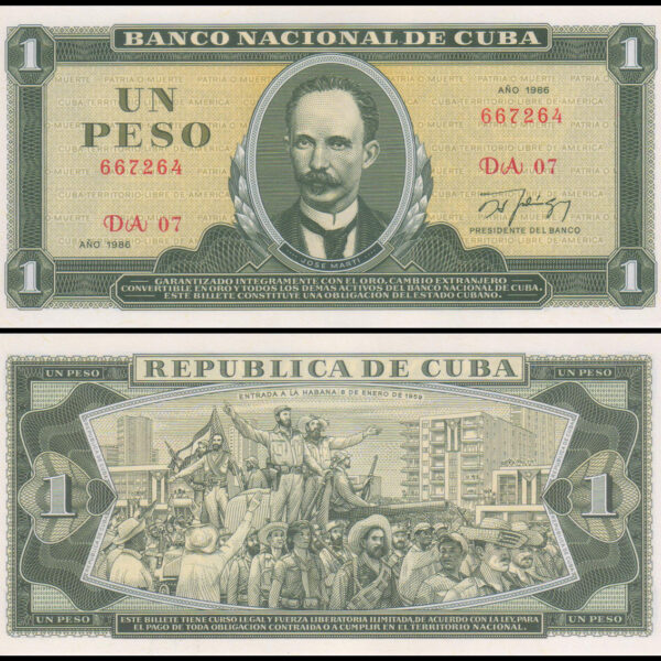 Cuba 1 Peso - Banco Nacional de Cuba