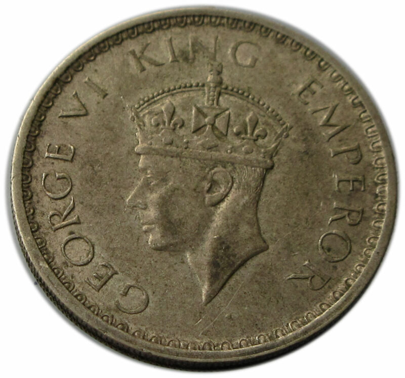 1941 Half Rupee King George VI Bombay Mint - Image 2