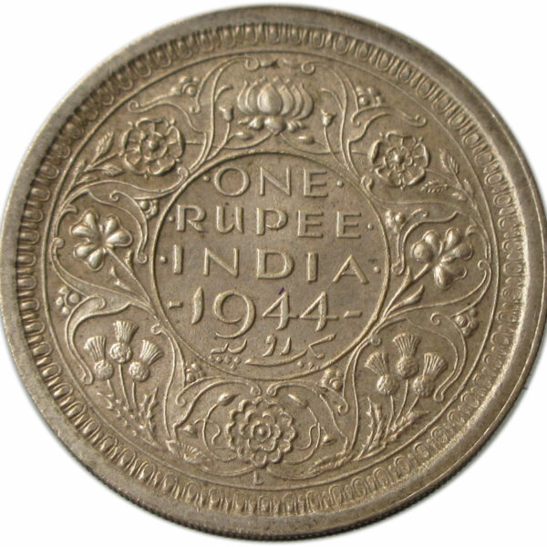 1944 One Rupee King George VI Lahore Mint