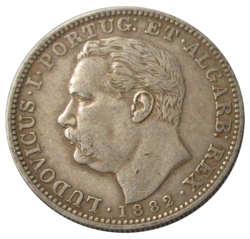 1 Rupia - Luíz I Calcutta Mint 1882 - Image 2