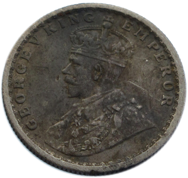 1933 Half Rupee King George V Calcutta Mint - Image 2