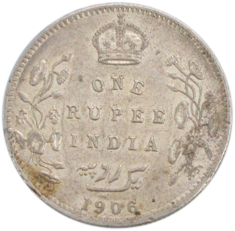 1906 One Rupee King Edward VII Bombay Mint