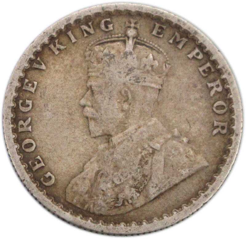 1924 Half Rupee King George V Calcutta Mint - Image 2