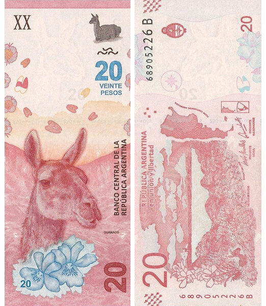 Argentina 20 Pesos Banco Central de la República Argentina