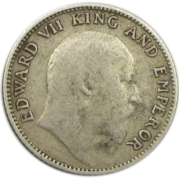 1910 1/4 Rupee King Edward VII Bombay Mint RARE GK 979