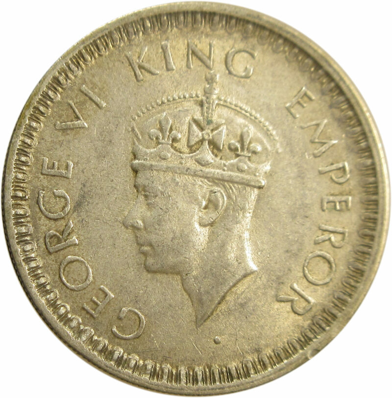 1945 Half Rupee King George VI Lahore Mint - Image 2