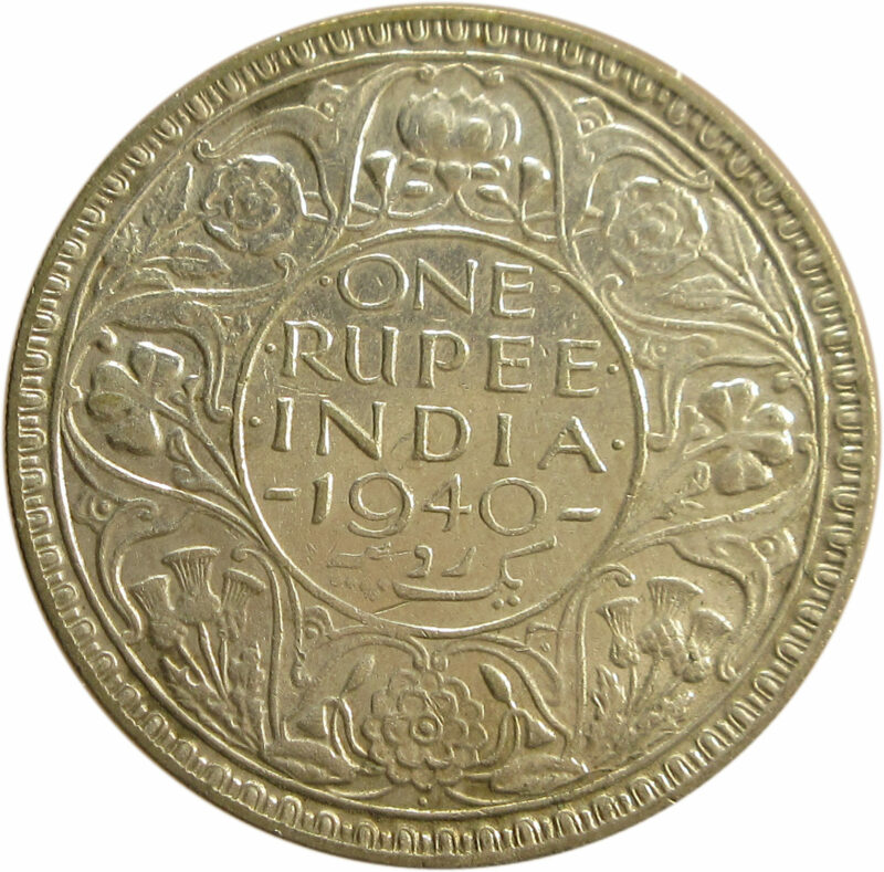 1940 One Rupee King George VI Bombay Mint