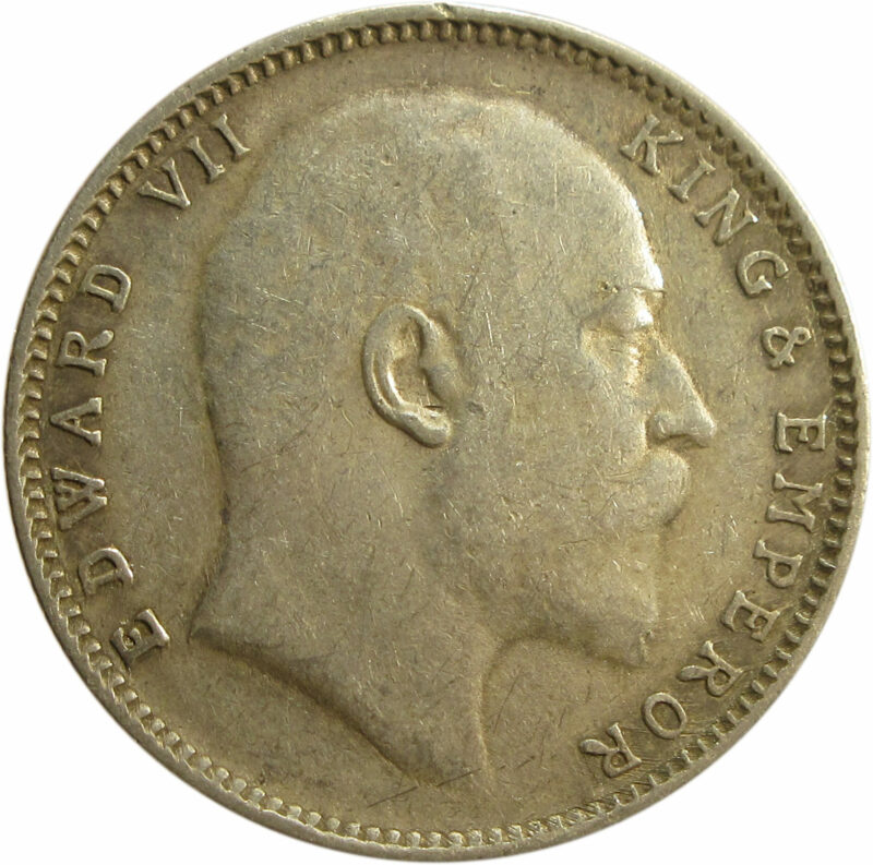 1909 One Rupee King Edward VII Bombay Mint - Image 2