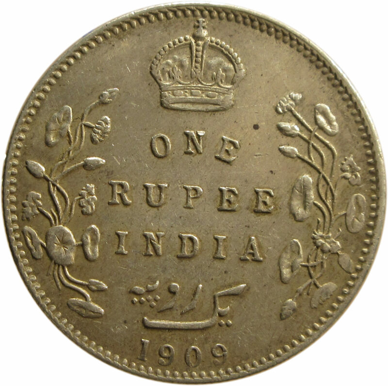 1909 One Rupee King Edward VII Bombay Mint