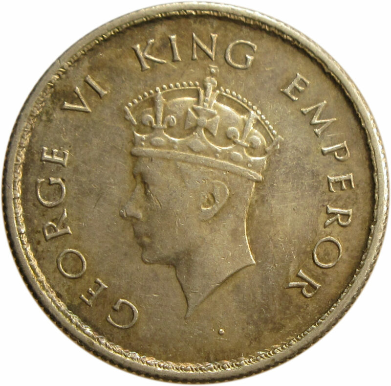 1939 Half Rupee King George VI Calcutta Mint - Image 2