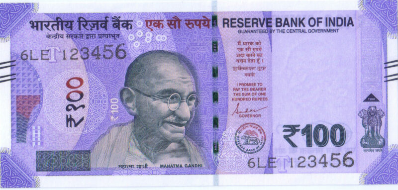 Rs 100 Fancy Ladder Number Note 123456- Gem 💎 UNC