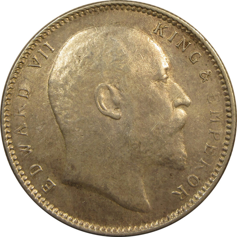 1906 One Rupee King Edward VII Calcutta Mint